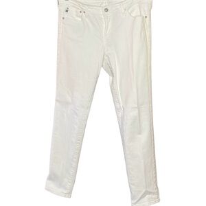 Adrian Goldschmied Cigarette Leg White Jeans